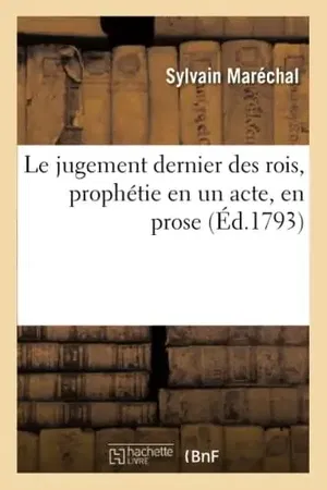 affiche Le Jugement Dernier Des Rois, Prophetie En Un Acte, En Prose