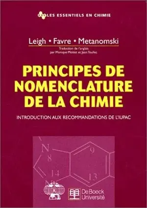 affiche Principes de nomenclature de la chimie