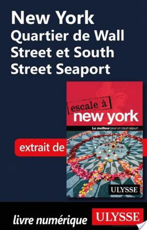 affiche New York Quartier de Wall Street et South Street Seaport