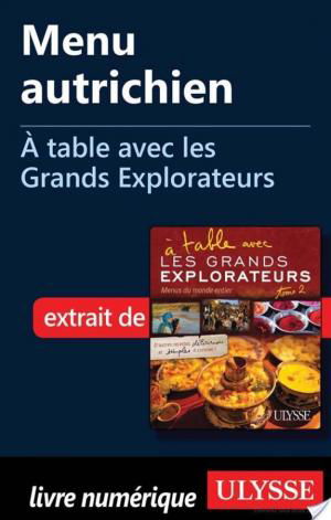 affiche Menu autrichien - A table avec les Grands Explorateurs