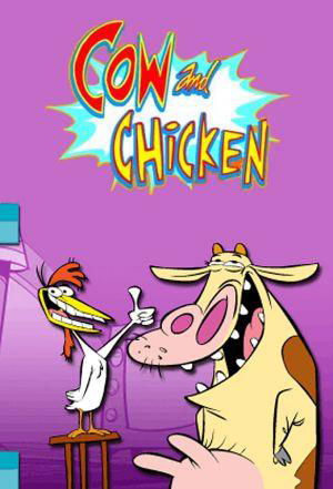 affiche Cow and Chicken